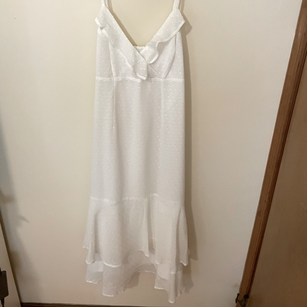 White midi dress - Express